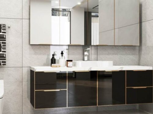 Tủ lavabo cánh kính