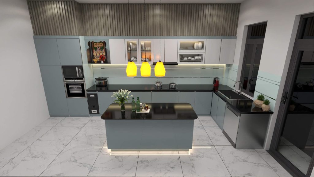 Tìm hiểu mẫu Bàn Đảo Bếp Hợp Kim Nhôm