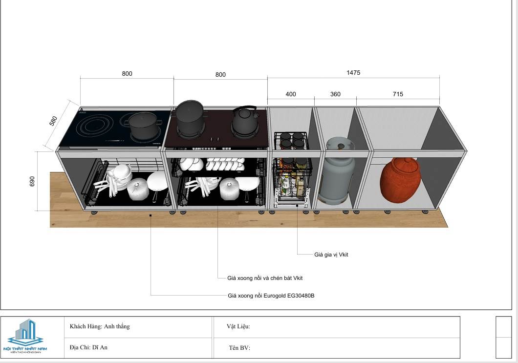 Kinh Nghiệm Làm Tủ Bếp Đẹp Giúp Tối Ưu Diện Tích Hiệu Quả