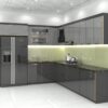 Top Mẫu Tủ Bếp Inox Cánh Kính Chữ L Sang Trọng, Bền Đẹp 2024