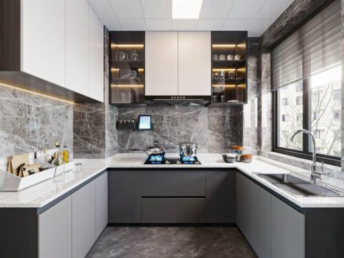 Tủ Bếp Hình Chữ U