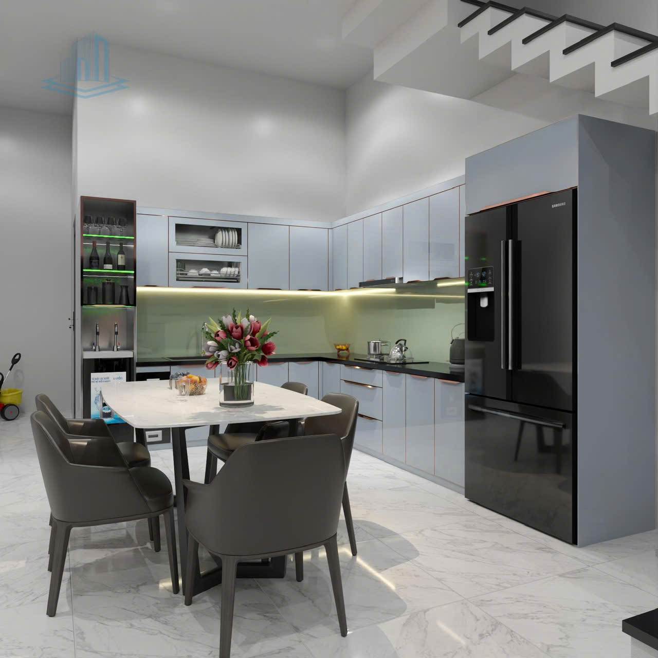 Dòng Tủ Bếp Nhôm Kính Giá Rẻ, Chất Lượng Tốt