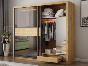 Tủ Quần Áo Cánh Kính Lùa 2 Cánh