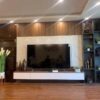 Vách Tivi Nhựa Giả Gỗ