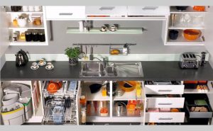 Phụ Kiện Tủ Bếp Nhôm Kính