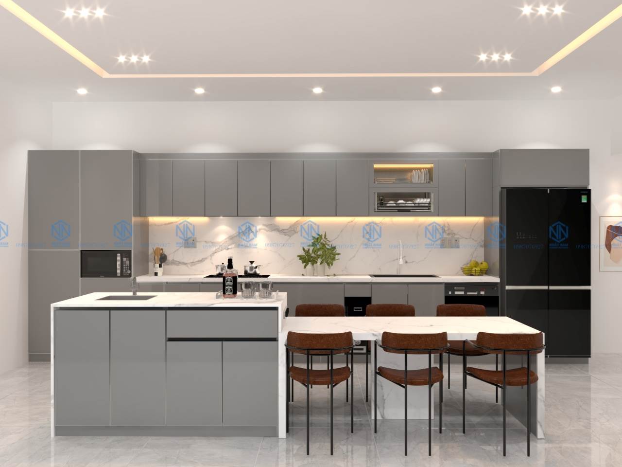 Tối Ưu Căn Bếp Với 5 Cách Chia Không Gian Bếp Mở Hiệu Quả