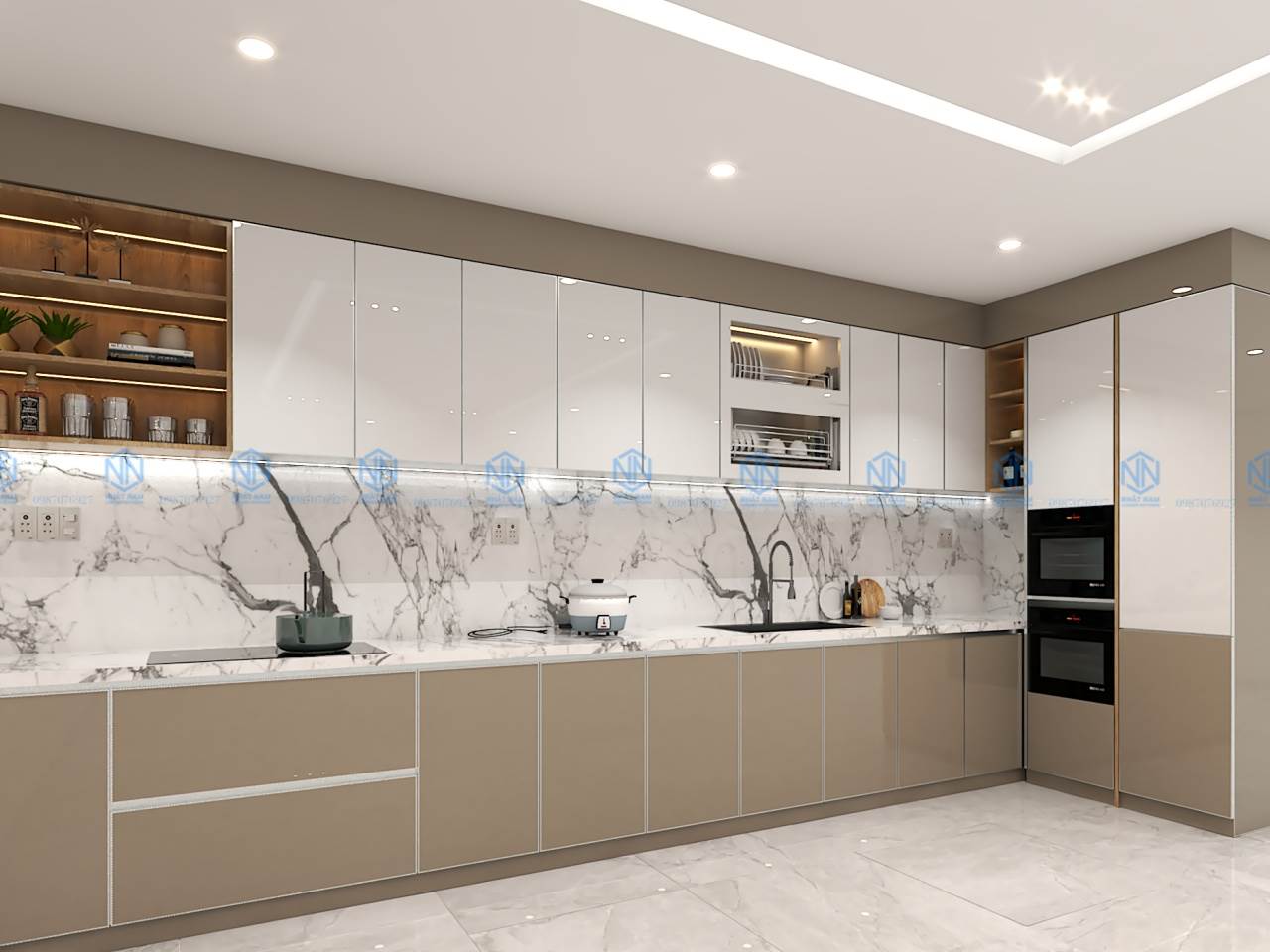 Xu Hướng Thiết Kế Tủ Bếp Inox Hiện Đại Nổi Bật Năm 2025