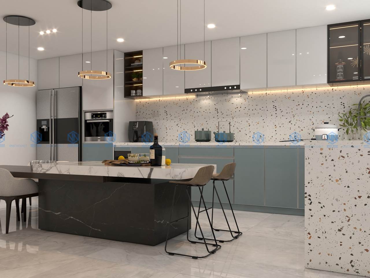 Xu Hướng Thiết Kế Tủ Bếp Inox Hiện Đại Nổi Bật Năm 2025