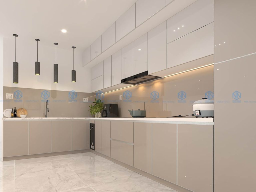 Tủ Bếp Inox Sọc Hairline