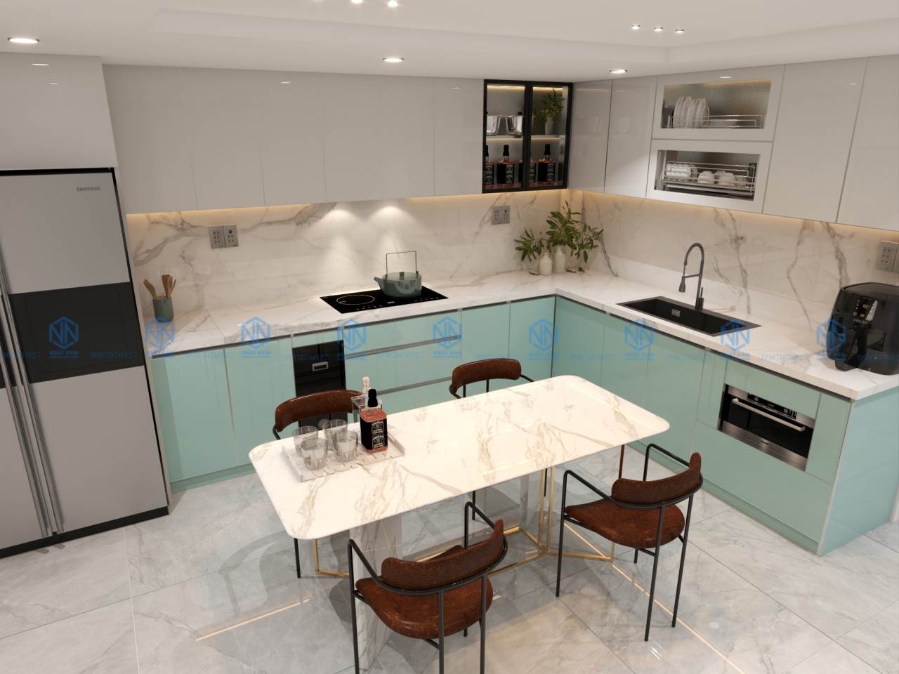 Tủ Bếp Nhôm Hợp Kim