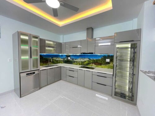 Tủ Bếp Hợp Kim Nhôm Nguyên Tấm