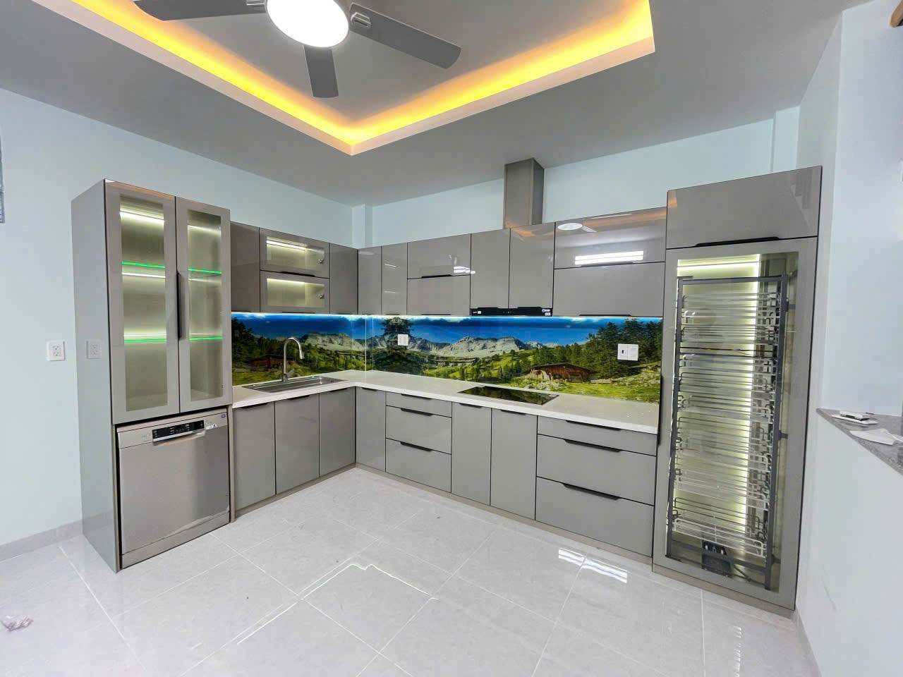 Tủ Bếp Hợp Kim Nhôm Nguyên Tấm