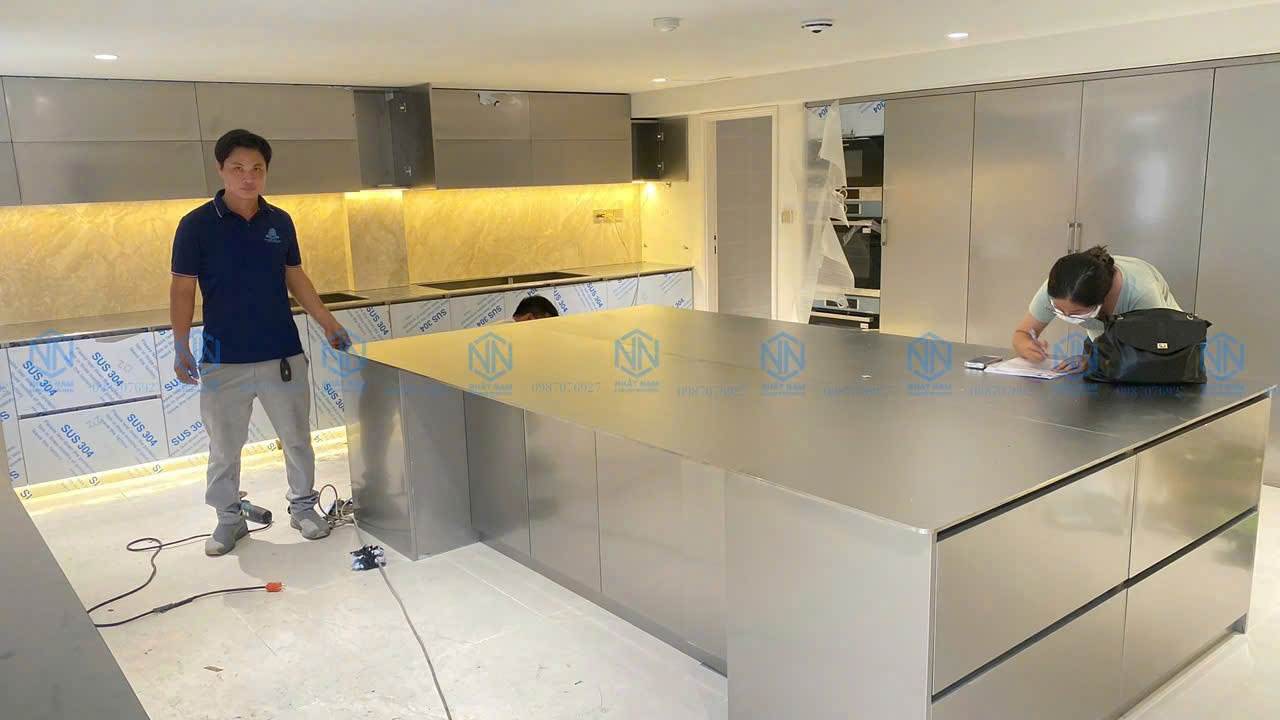 Bàn Đảo Bếp Rời Inox 304