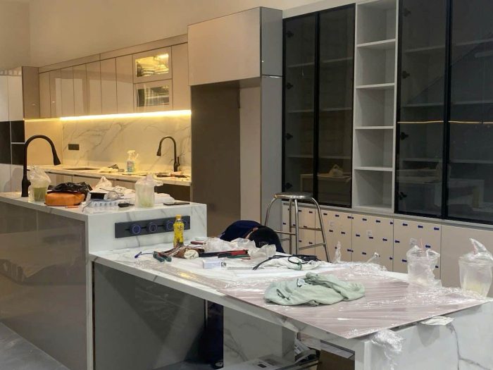 Tủ Bếp Inox Có Bàn Đảo