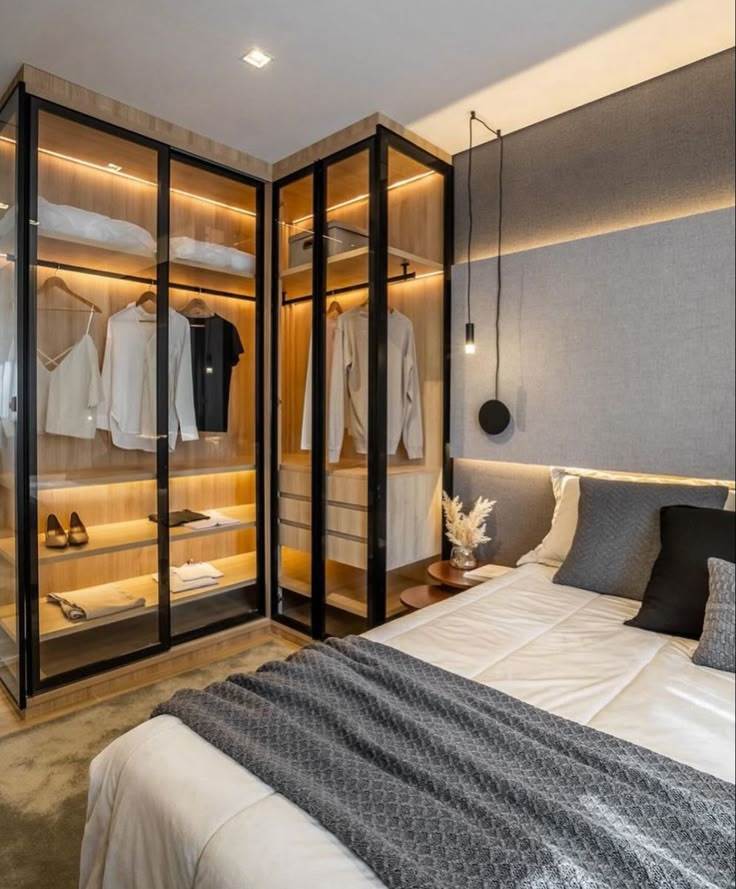 Tủ Quần Áo Cánh Kính Khung Nhôm