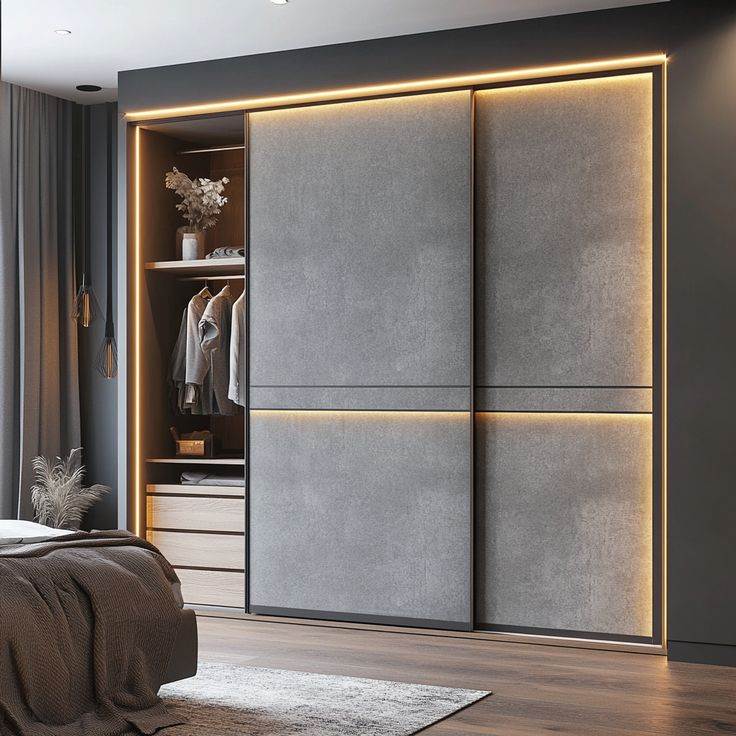 Tủ Quần Áo Gỗ Công Nghiệp Cửa Lùa