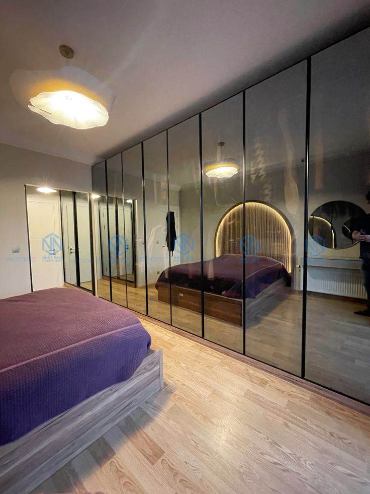 Tủ Quần Áo Nhôm Cánh Kính Cường Lực