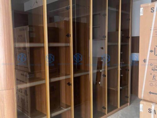Tủ Quần Áo Nhôm Cánh Kính Cường Lực