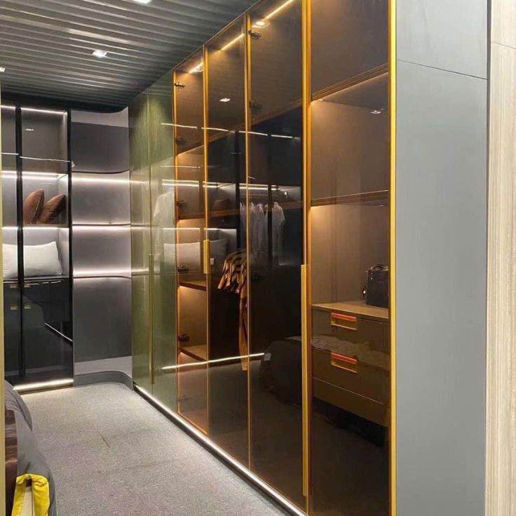 Tủ Quần Áo Nhôm Cánh Kính Cường Lực