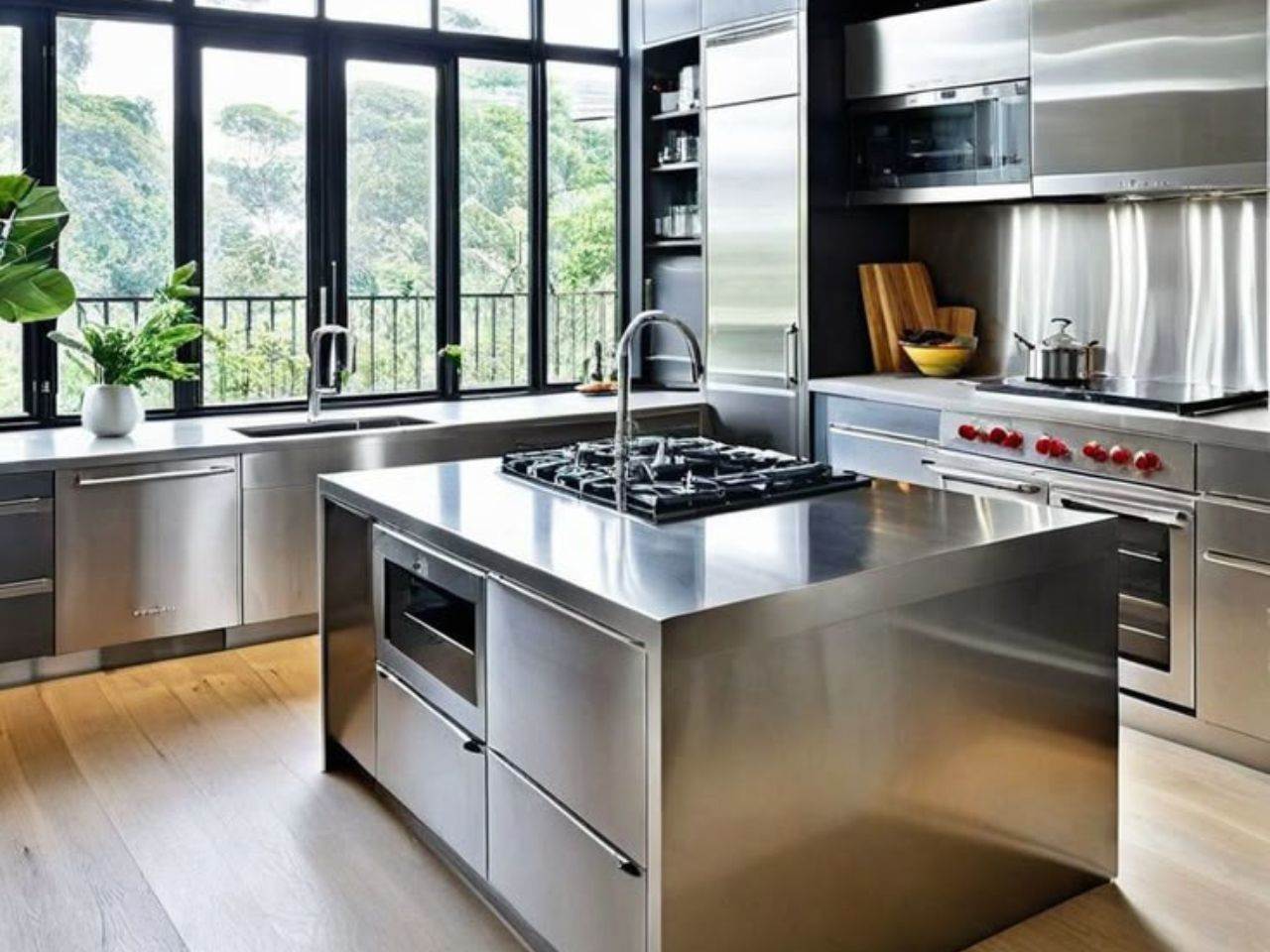 Bàn Đảo Bếp Rời Inox 304