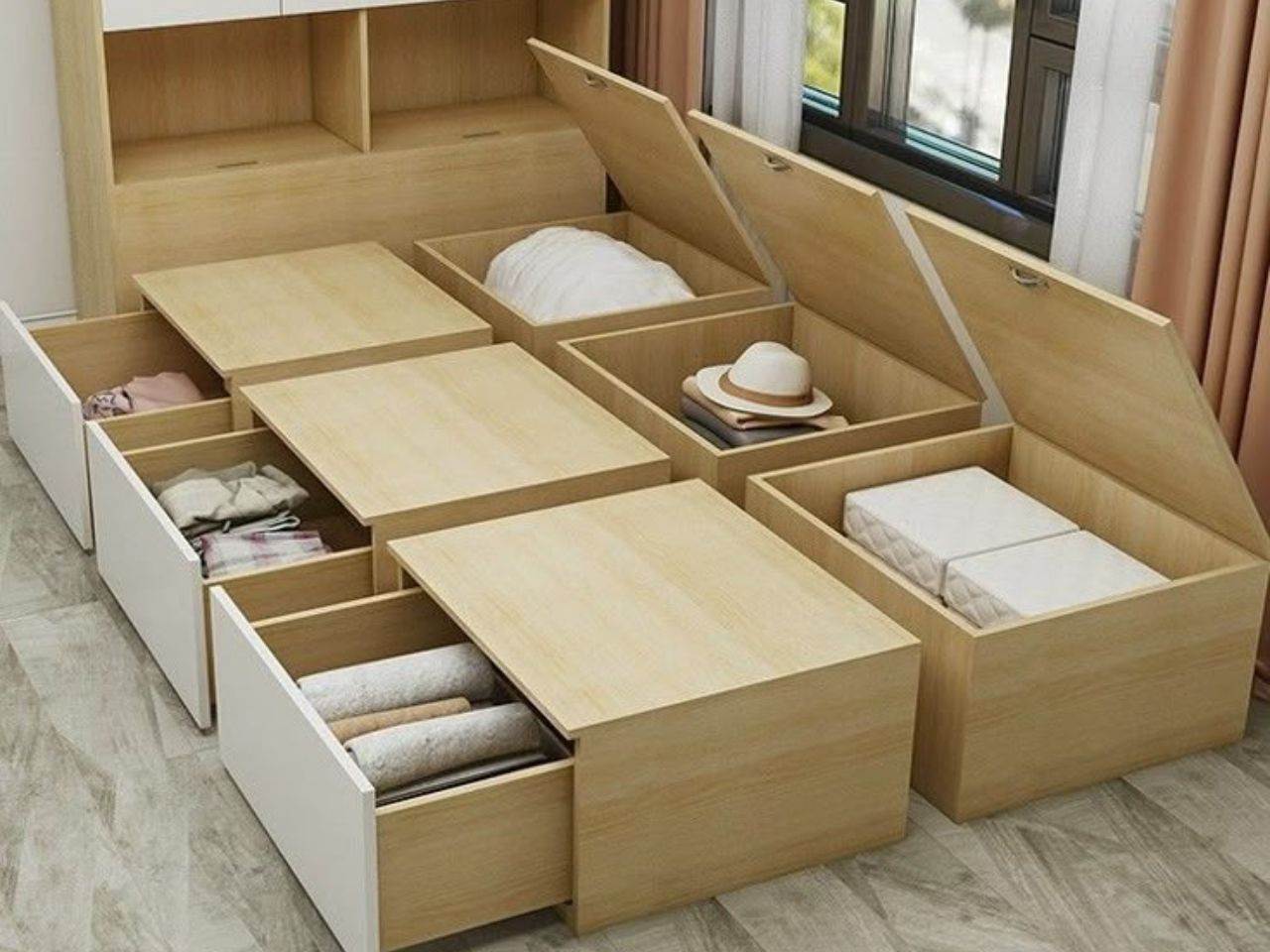 Giường Ngủ Gỗ Công Nghiệp Phủ Laminate