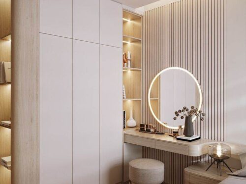 Bàn trang điểm treo tường