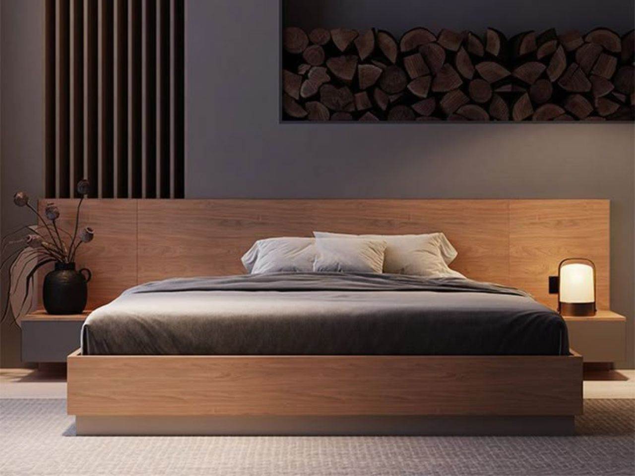 Giường Ngủ Gỗ Công Nghiệp Phủ Laminate