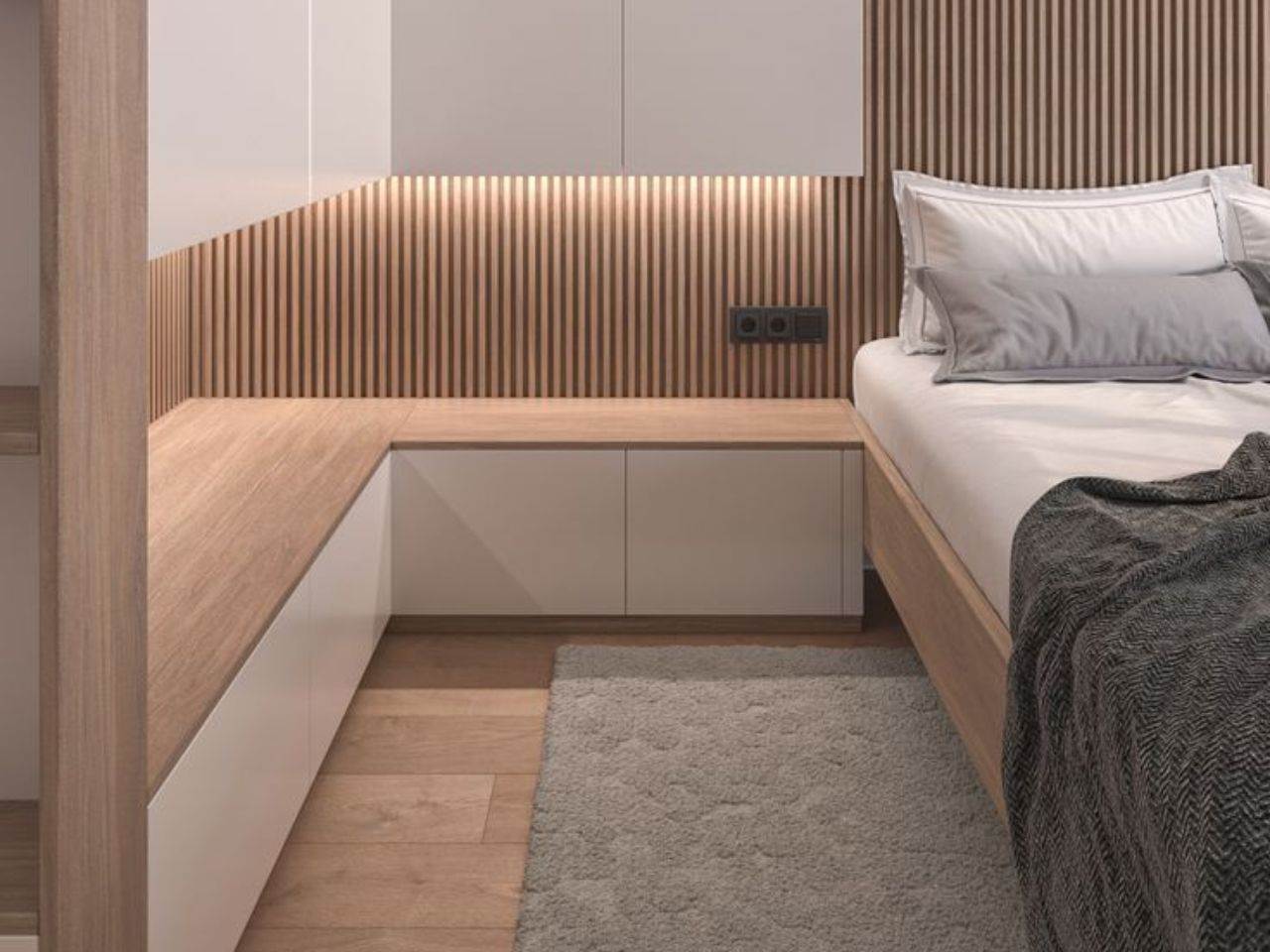 Giường Ngủ Gỗ Công Nghiệp Phủ Laminate