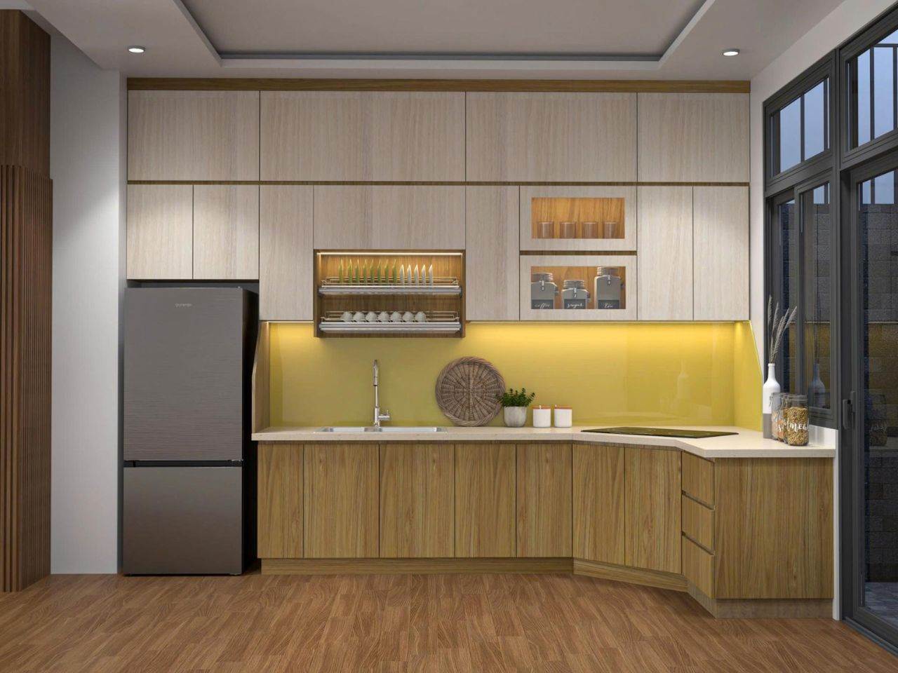 tủ bếp nhựa đài loan