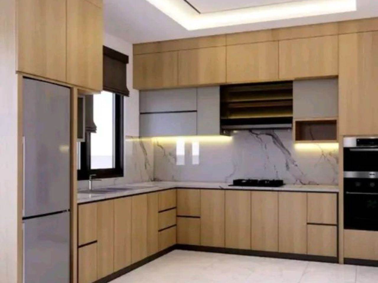 Tủ Bếp Nhựa Giả Gỗ