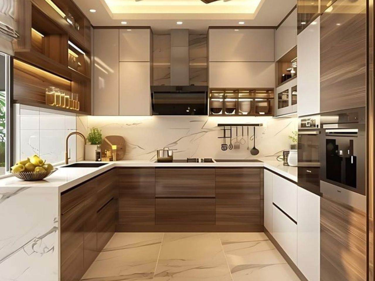 Tủ Bếp Nhựa Giả Gỗ