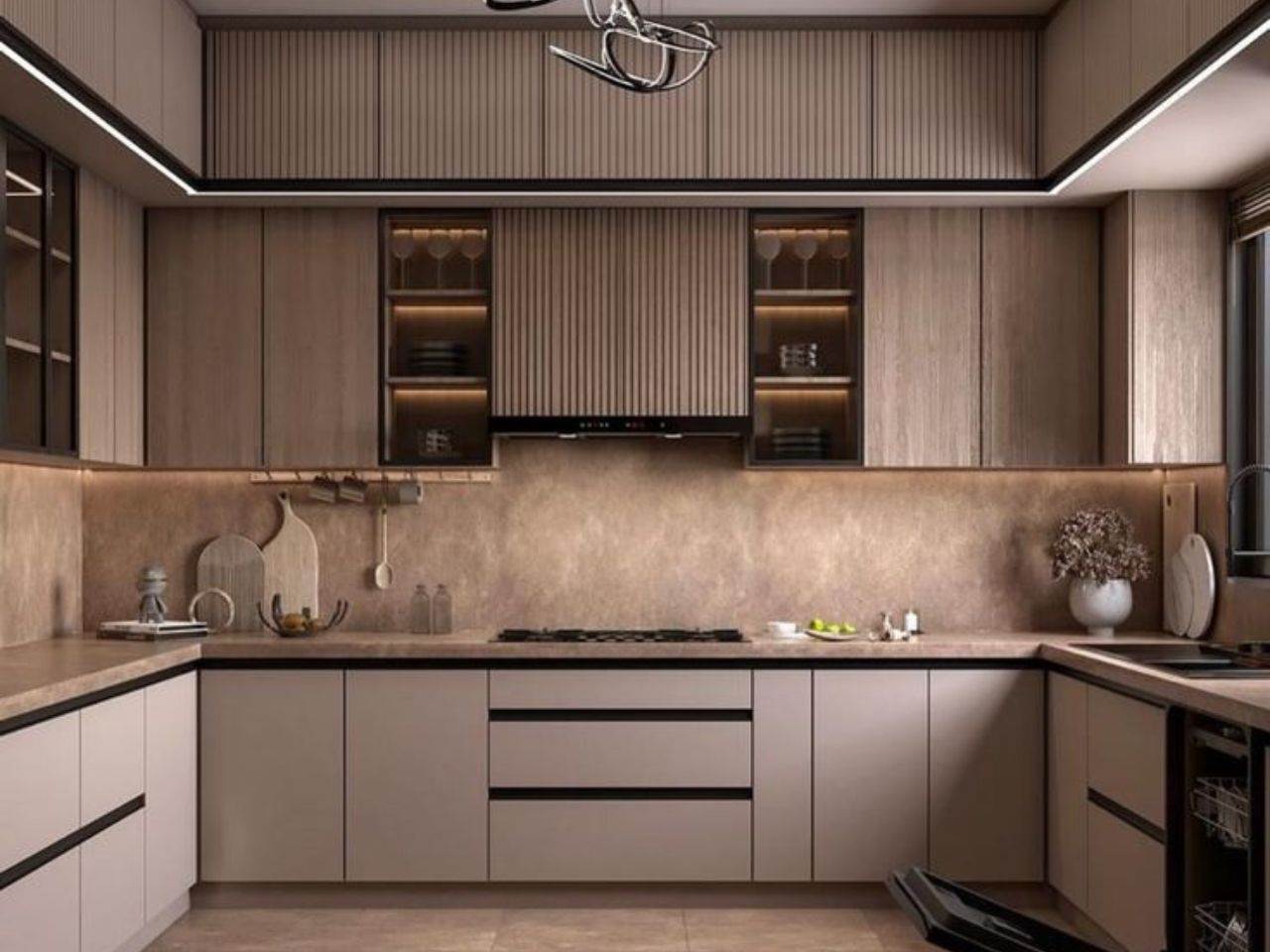 Tủ Bếp Nhựa Giả Gỗ