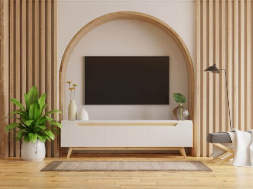 Vách Tivi Gỗ Công Nghiệp