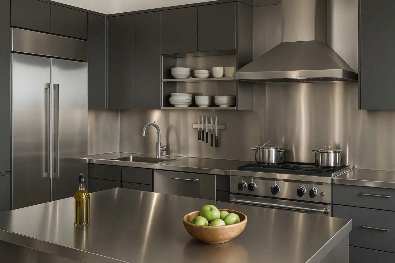 Tủ Bếp Inox 304 Hệ Hai Lớp Cao Cấp